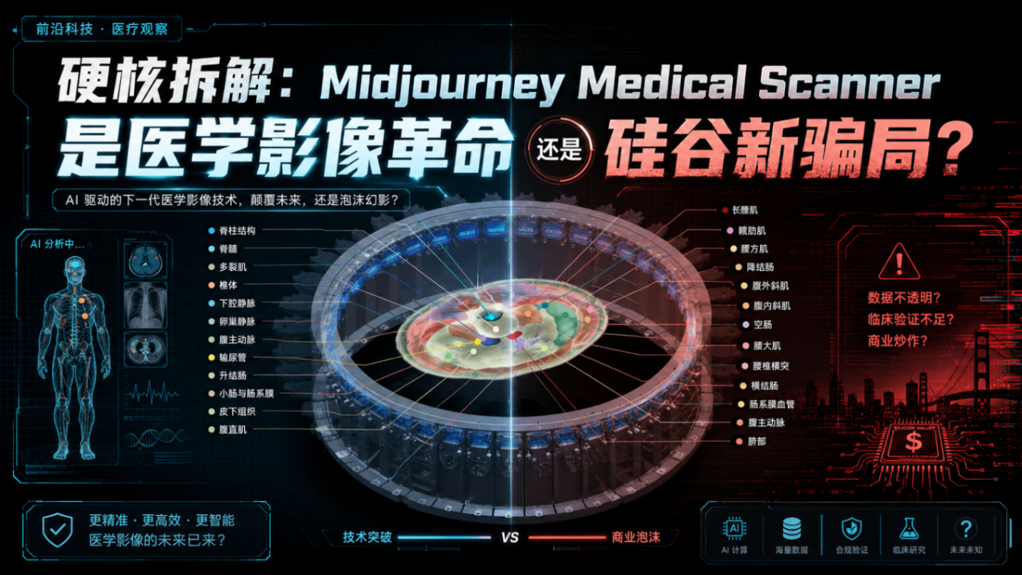 硬核拆解：Midjourney Medical Scanner 是医学影像革命还是硅谷新骗局？